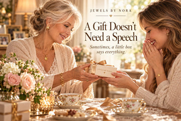 A Gift Doesn't Need a Speech — Jewels By Nora journal cover.