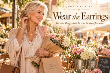 Wear the Earrings — Jewels By Nora journal cover.