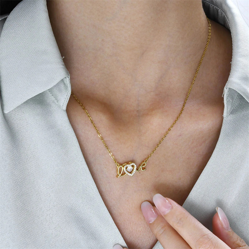 Love Spelled - Necklace with love pendant