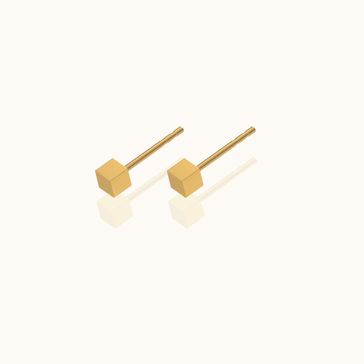 Yasuko - Minimalist cube earrings