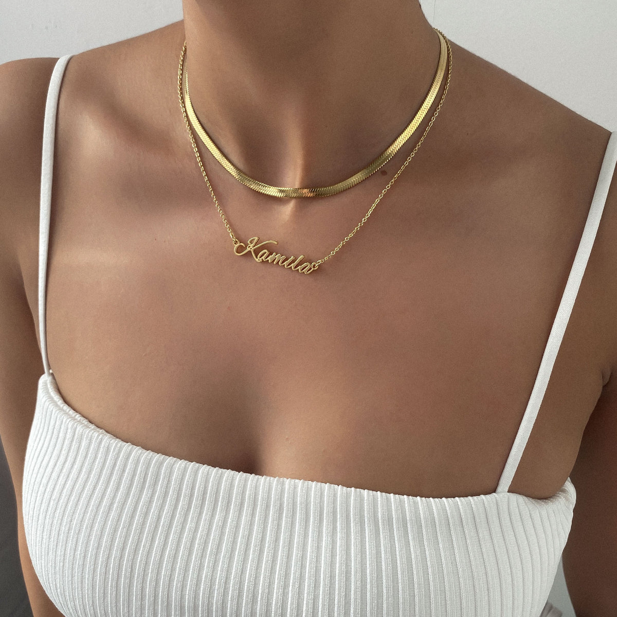 Juliette – Elegant chevron necklace