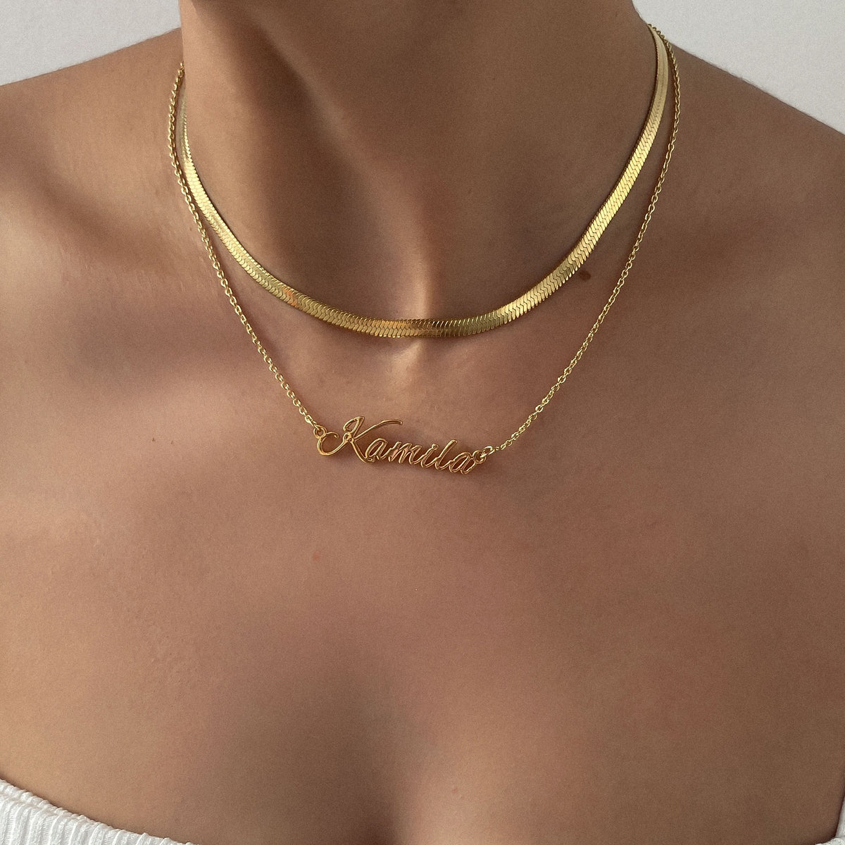 Juliette – Elegant chevron necklace
