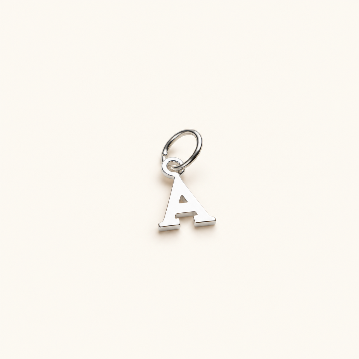 Nadia - Silver letter pendant