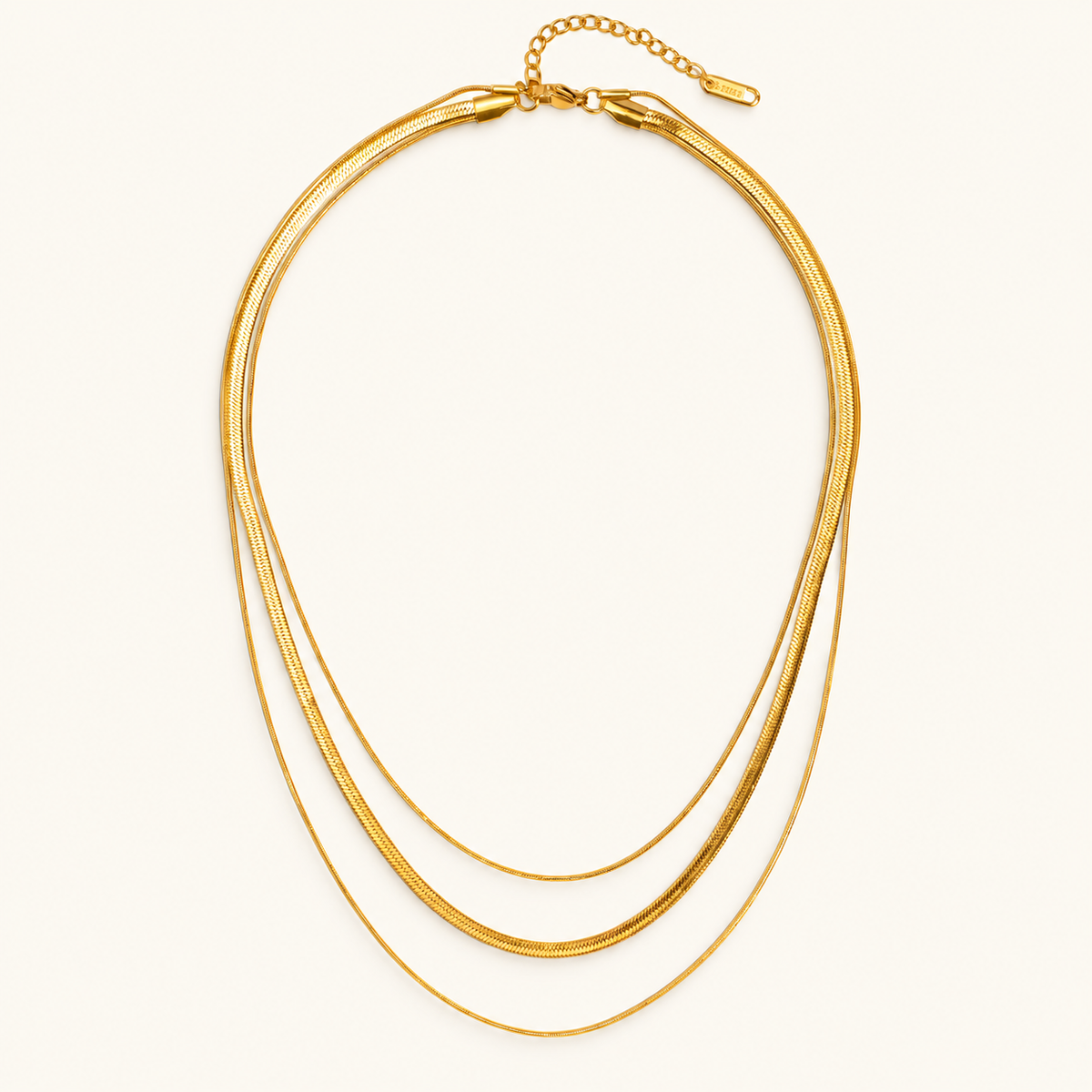 Alix – Multi-strand gold necklace