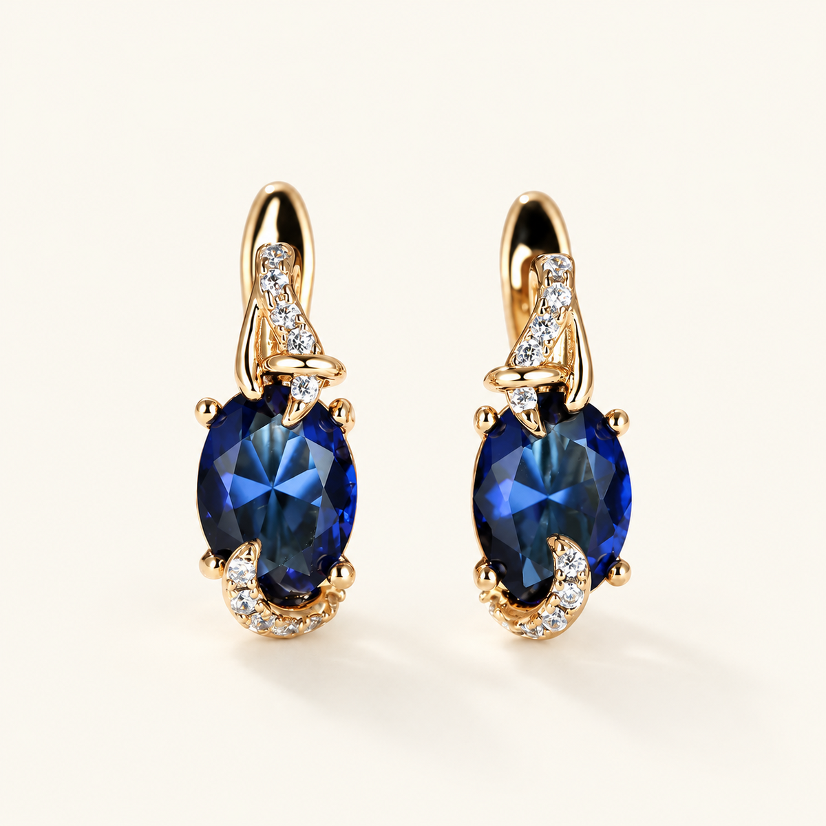 Rania – Gold earrings Noche Royale