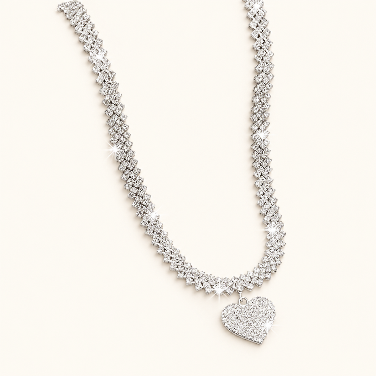 Zirconia Inlays - Double tennis necklace