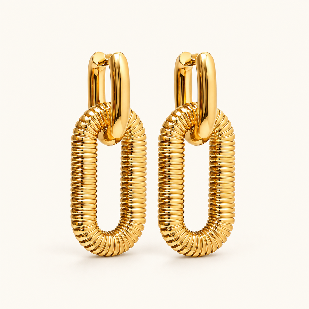 Mariz – Shiny Cuban chain earrings