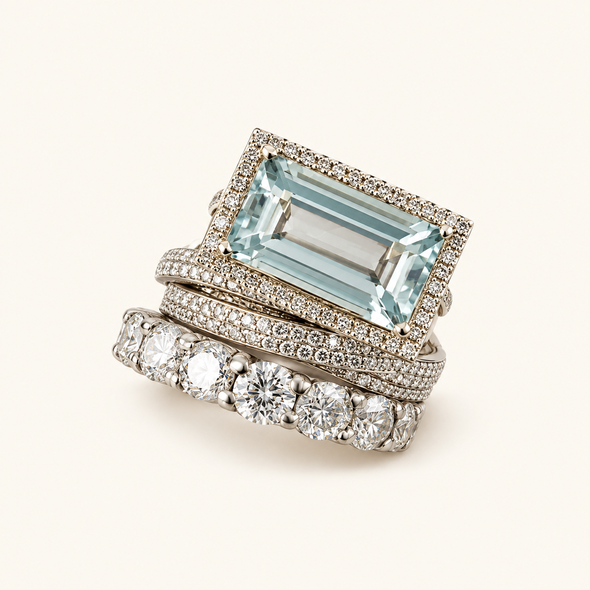 Ailyn – Vintage silver ring set