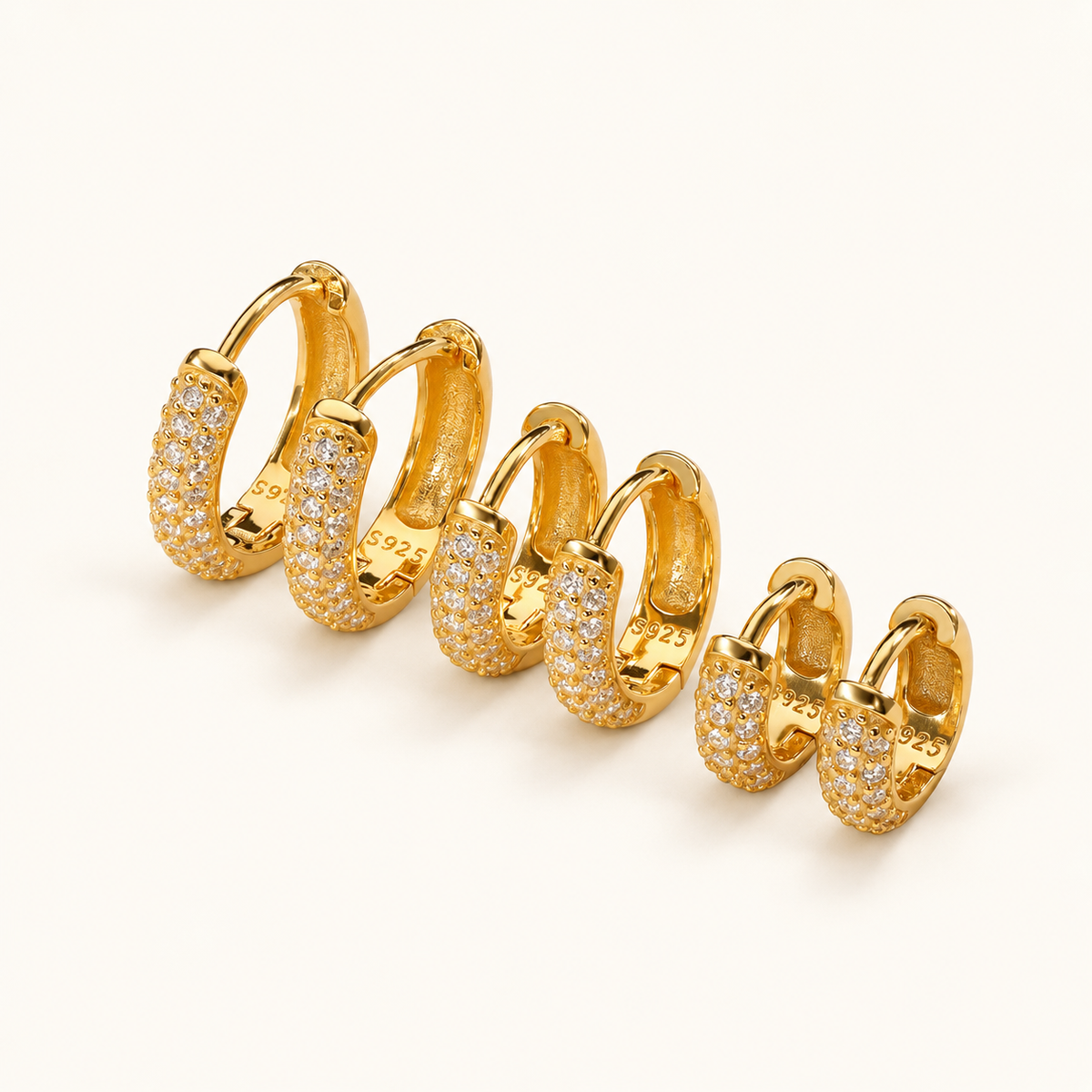 Keira – Thick gold hoops