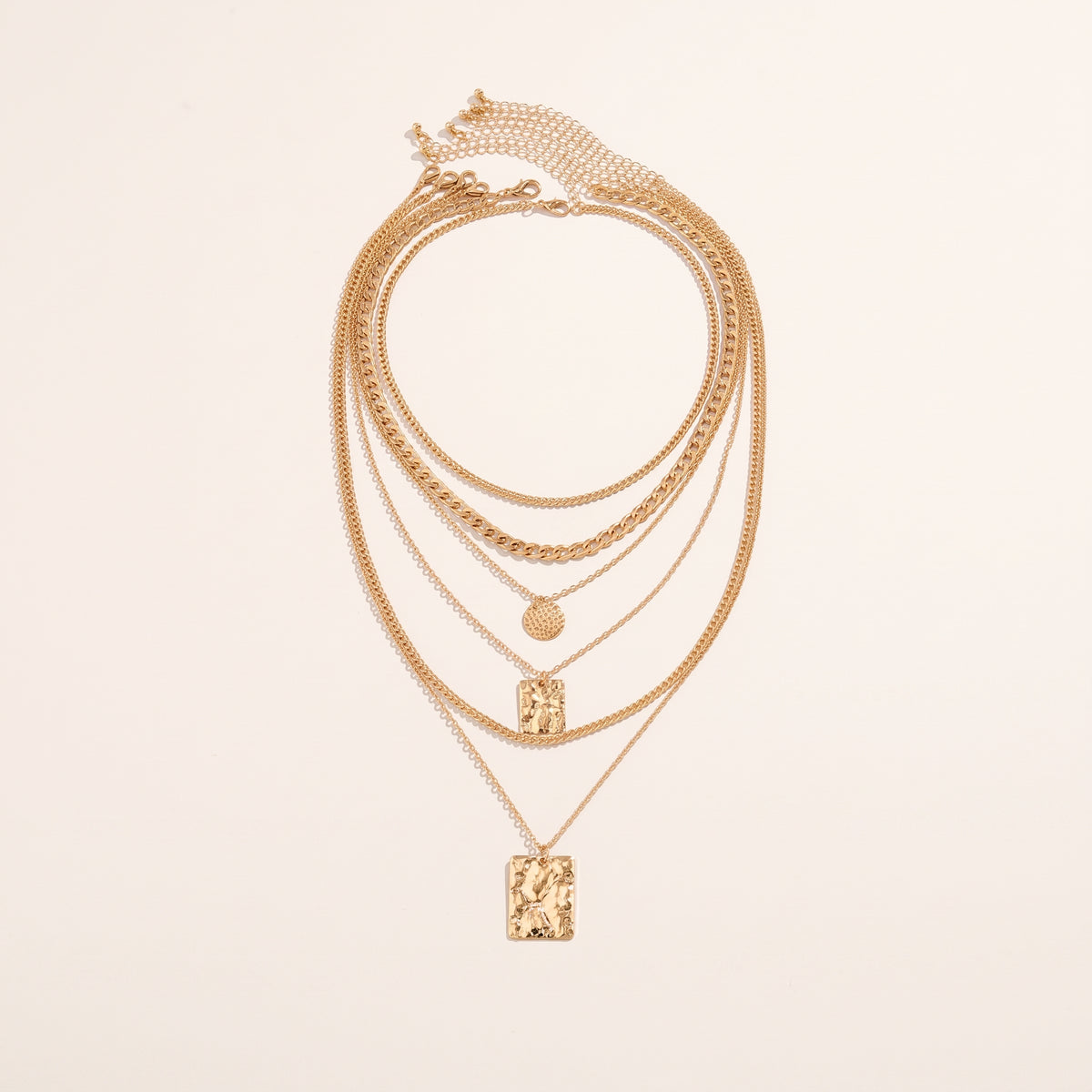 Jaz – Gold multi-strand necklace