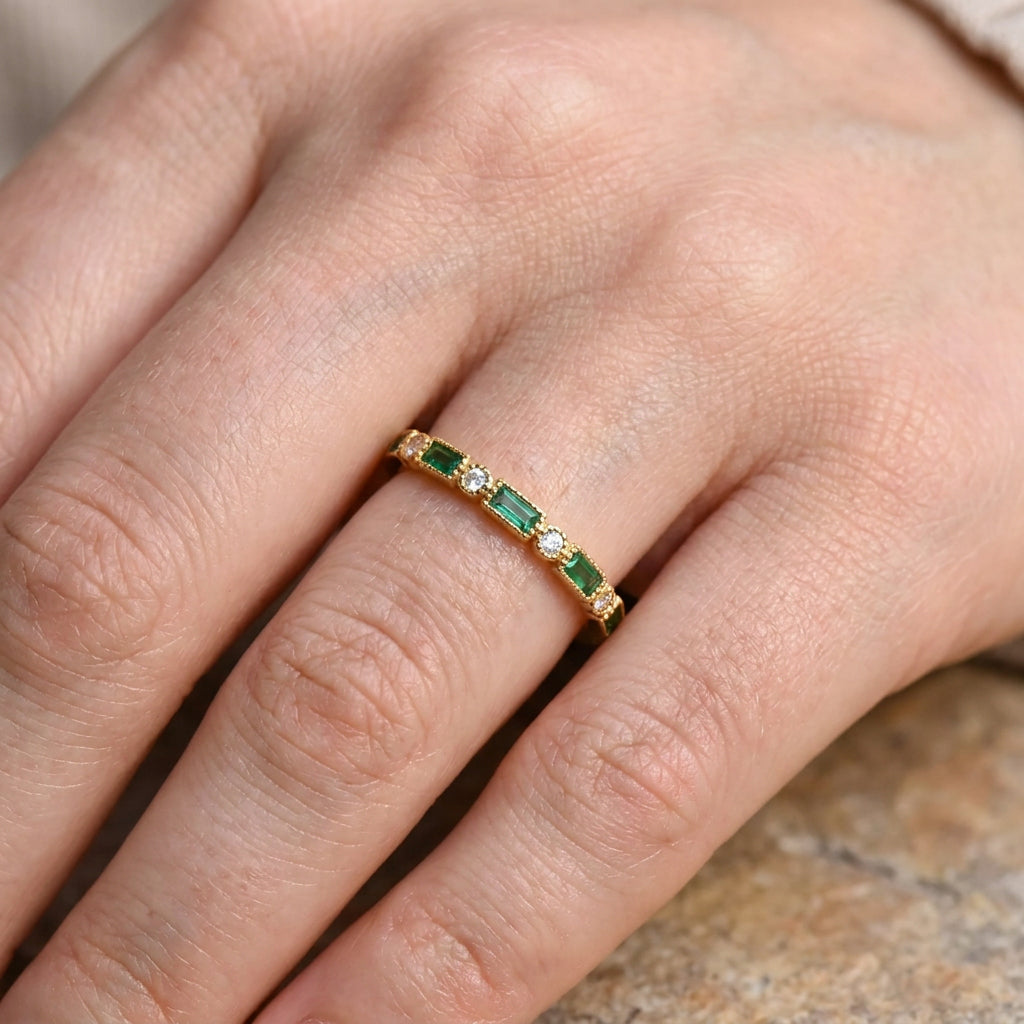 Sana – Vintage green ring