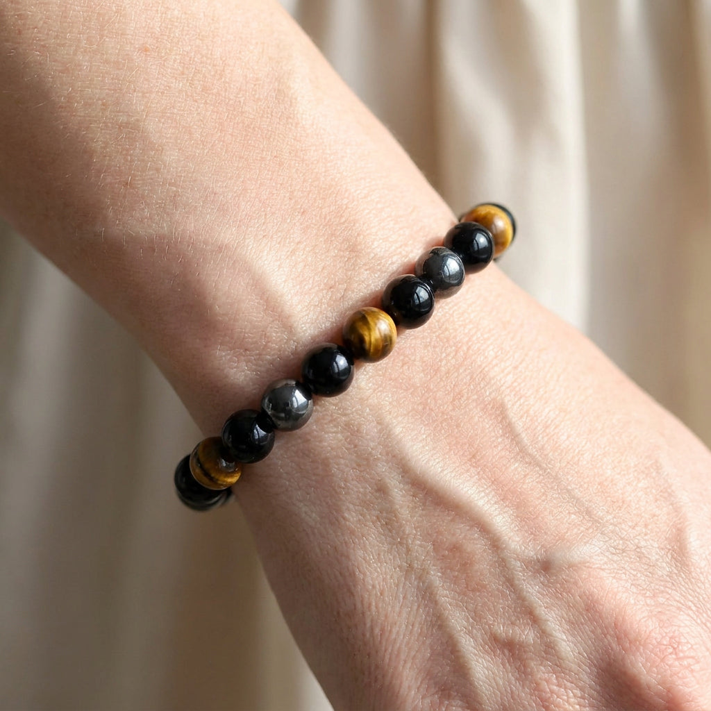 Kiarra – Triple protection bracelet of natural stones