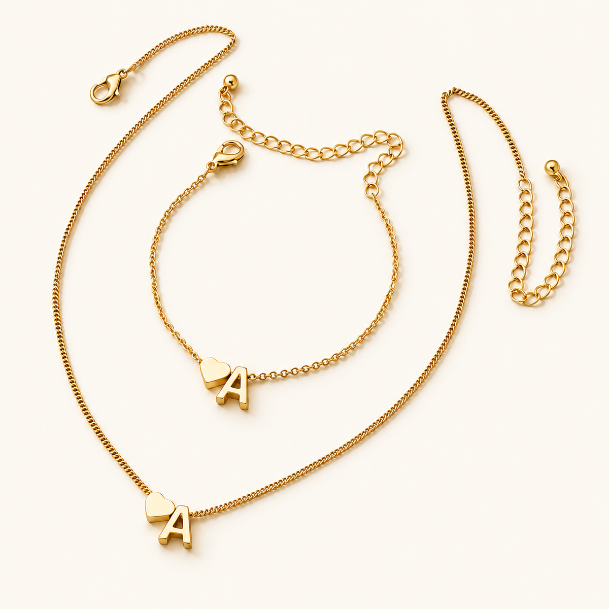 Initial Heart Jewelry Collection - Initial Love Jewelry Collection