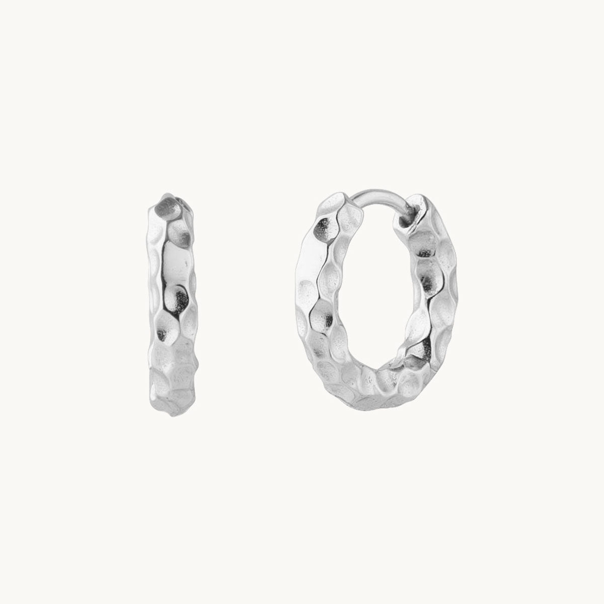 Women’s Hoops with Textured Surface Features and Organic Shape