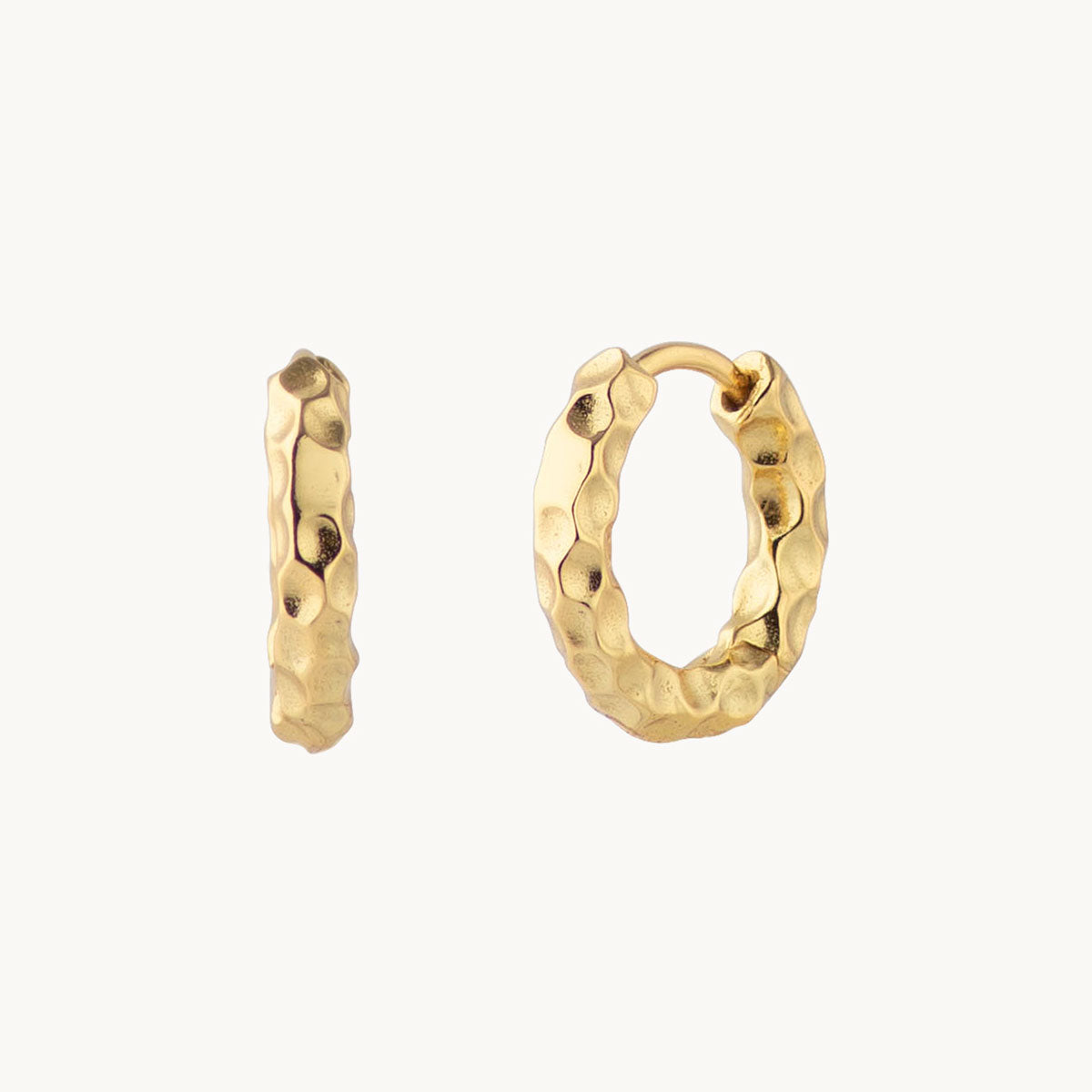 Women’s Hoops with Textured Surface Features and Organic Shape