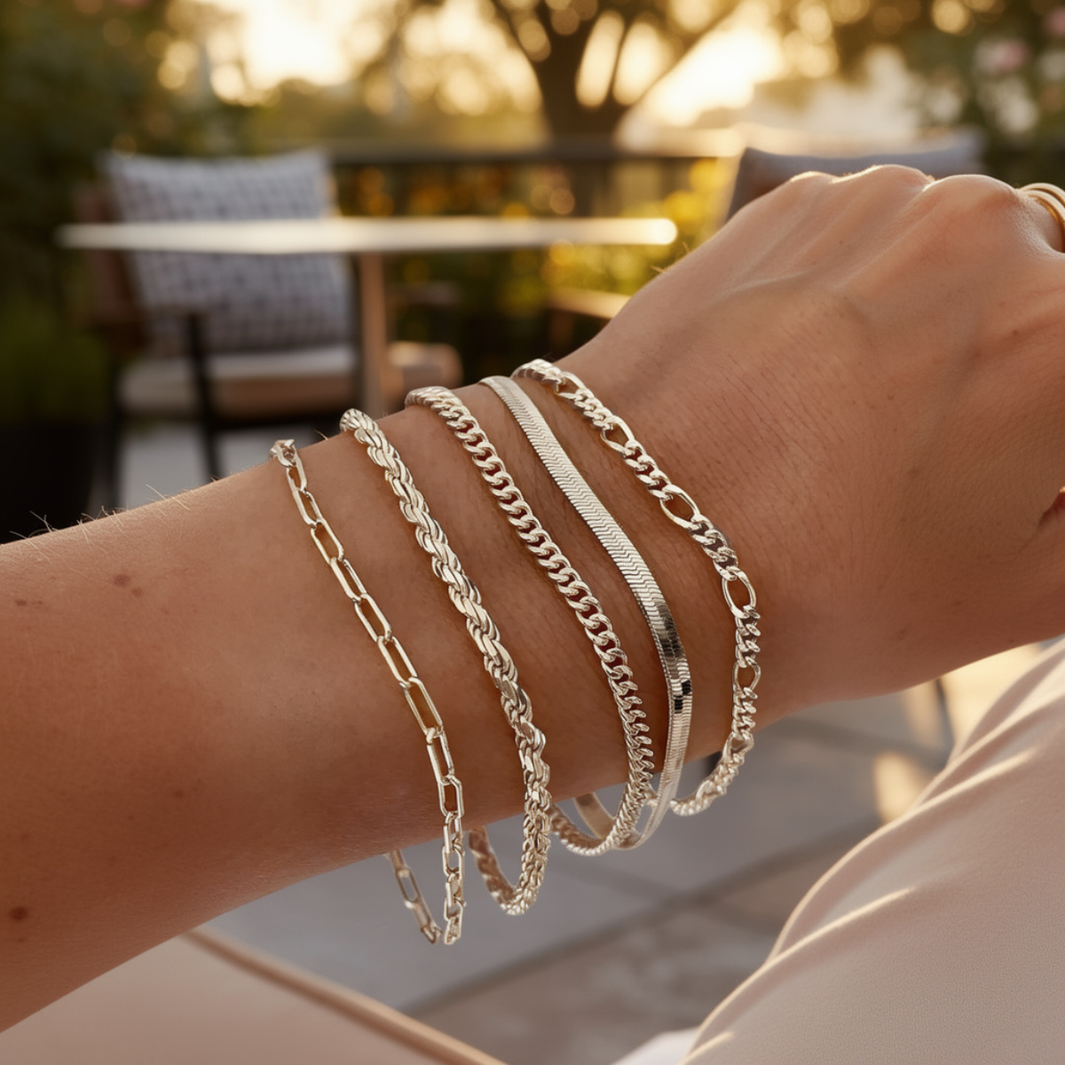 Elara – Minimalist style bracelet set for women