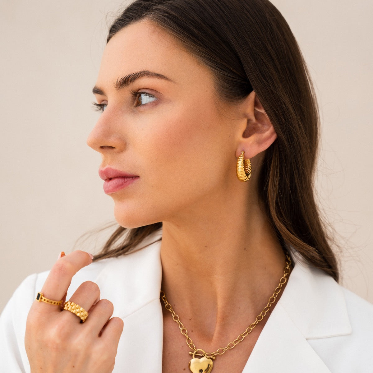 Milley – Croissant Doré hoops