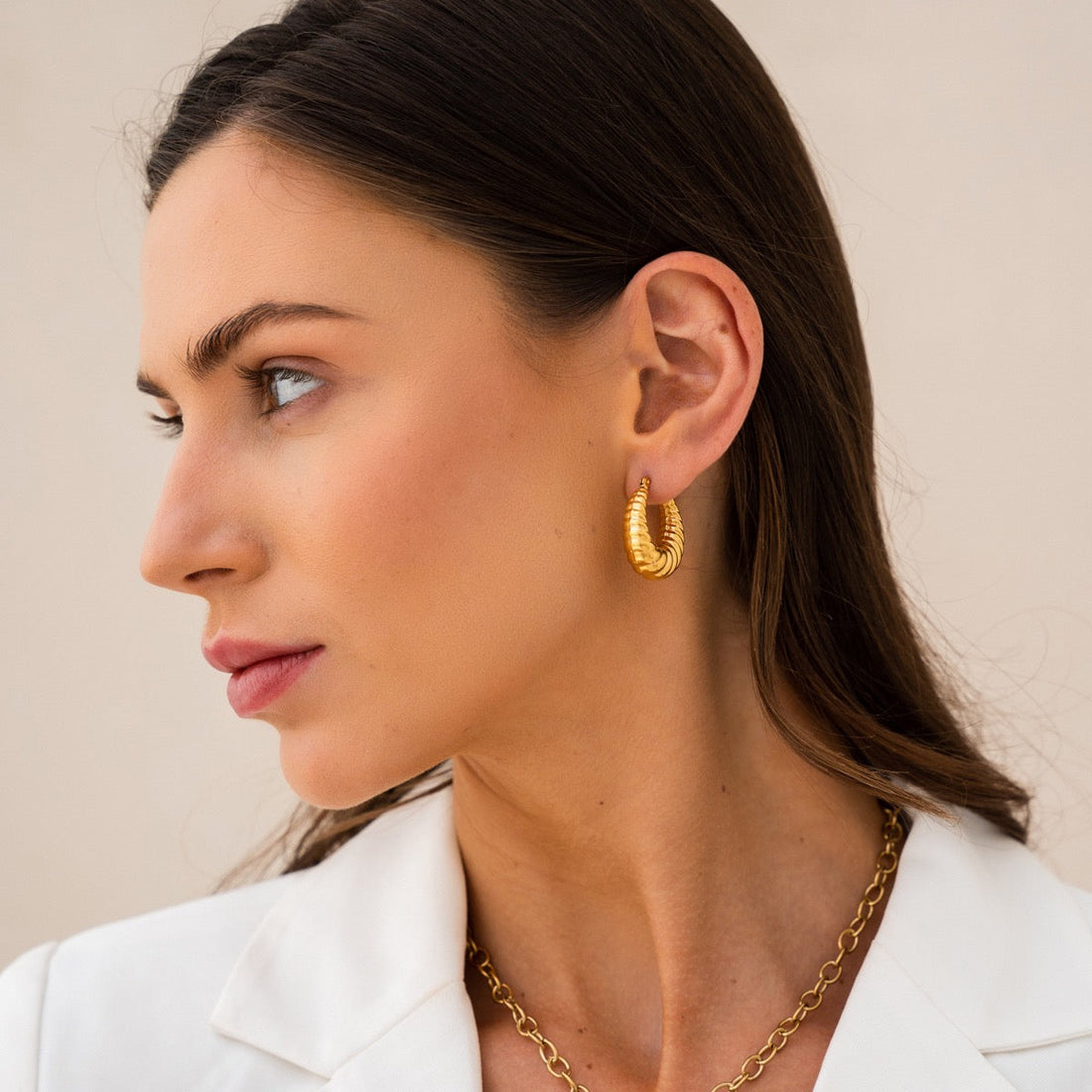 Milley – Croissant Doré hoops