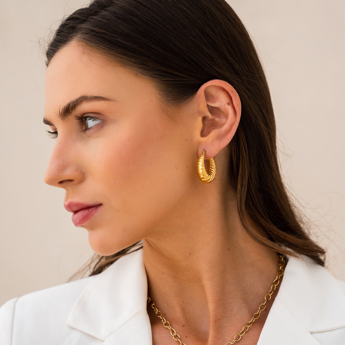 Milley – Croissant Doré hoops