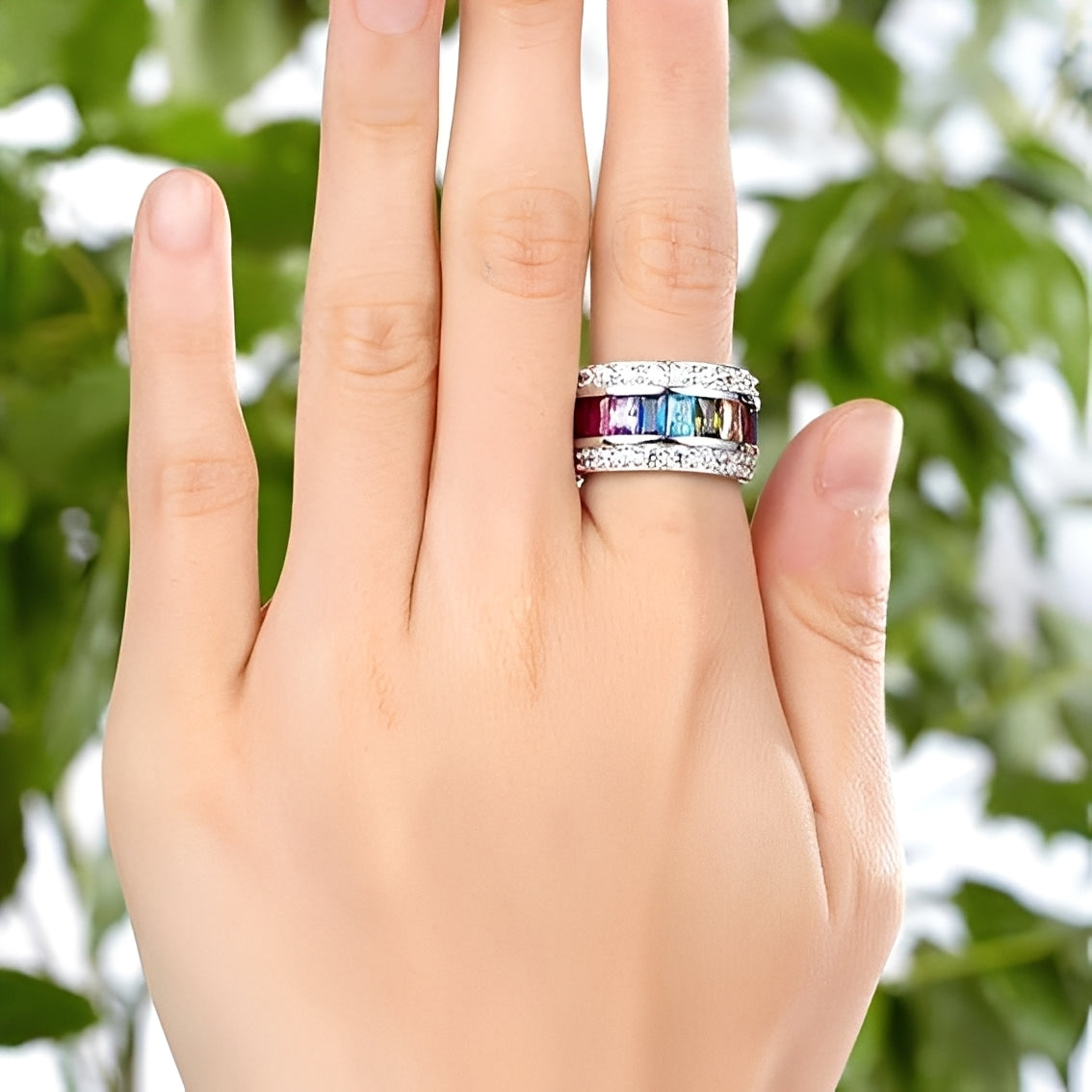 Sheena – Elegant multicolor ring