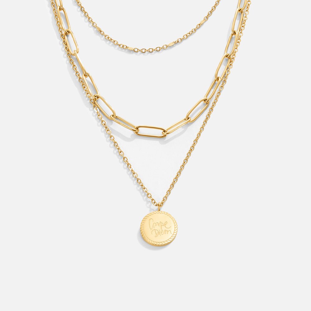 Janie – Layered necklace with coins