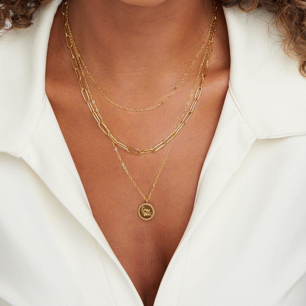 Janie – Layered necklace with coins