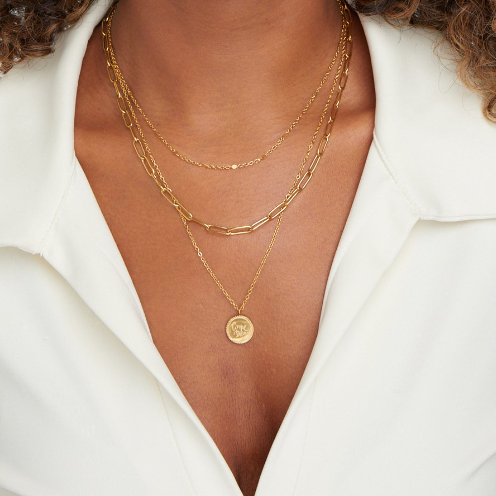 Janie – Layered necklace with coins