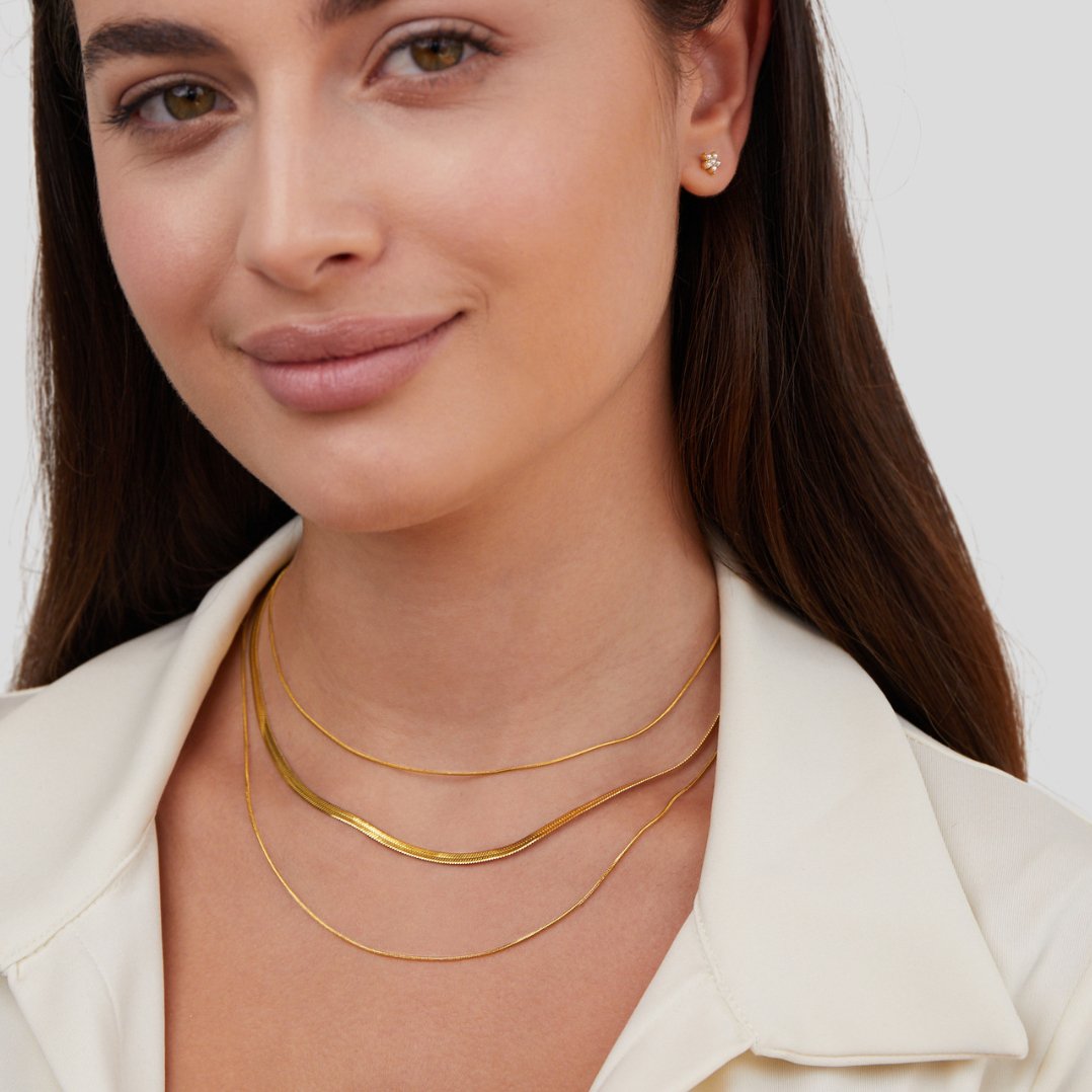Alix – Multi-strand gold necklace