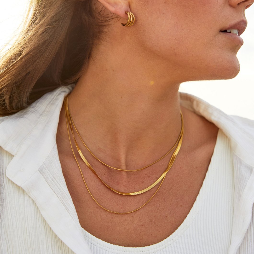 Alix – Multi-strand gold necklace
