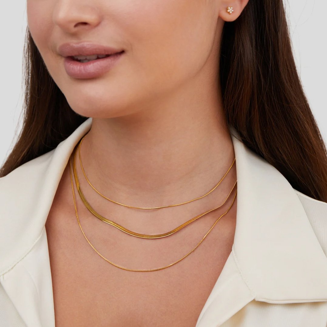 Alix – Multi-strand gold necklace