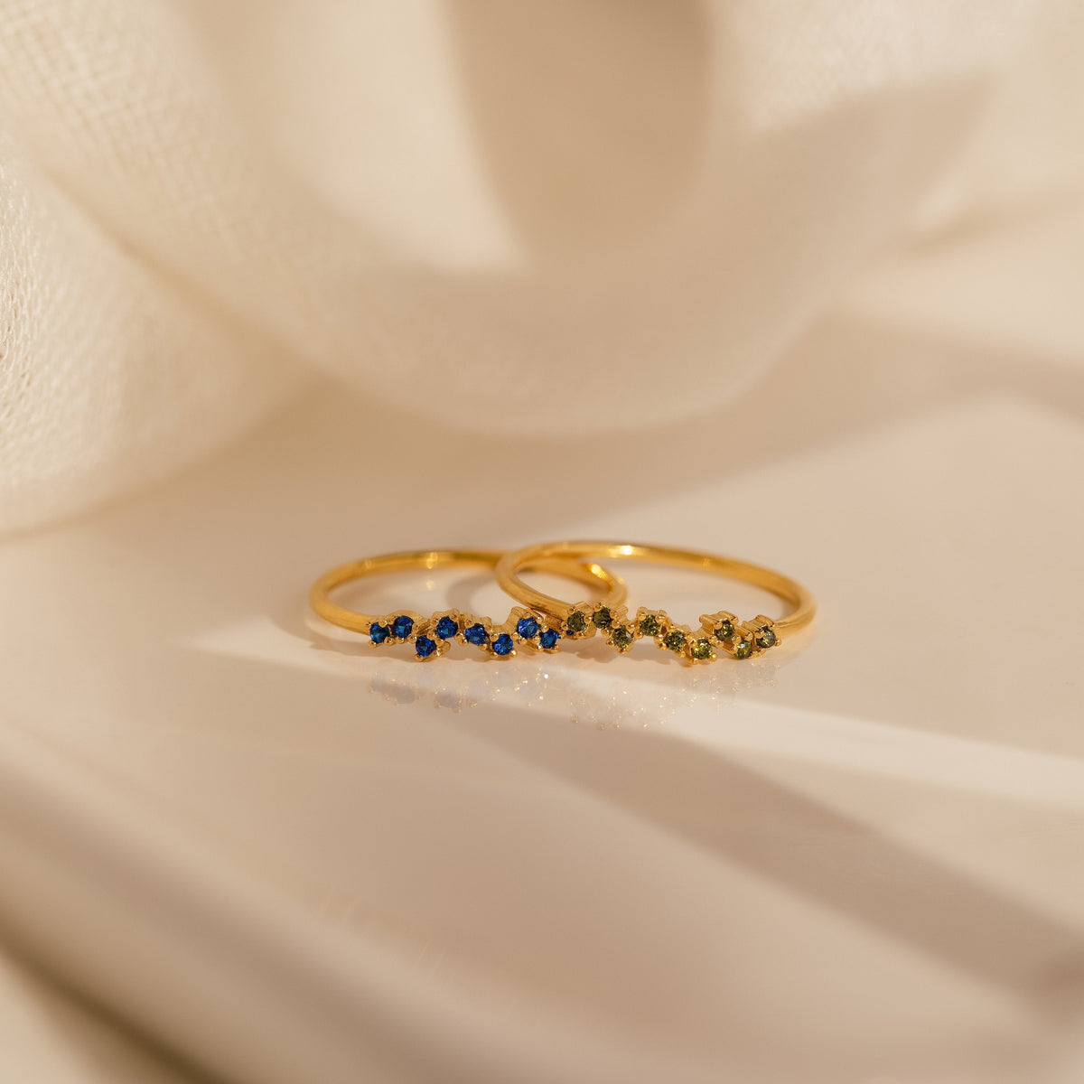 Lila – Small cluster ring