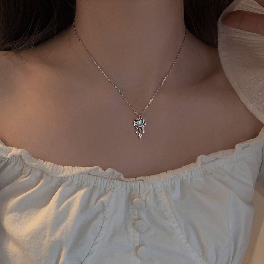 Arianne – Elegant dreamcatcher necklace
