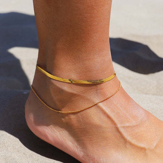 Frida – Gold-colored ankle bracelet