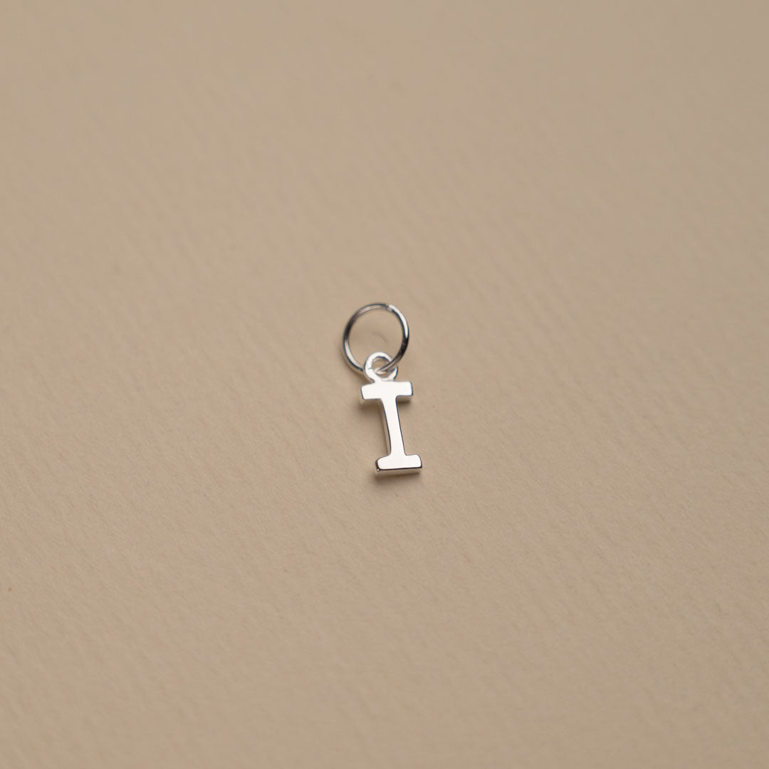 Nadia - Silver letter pendant
