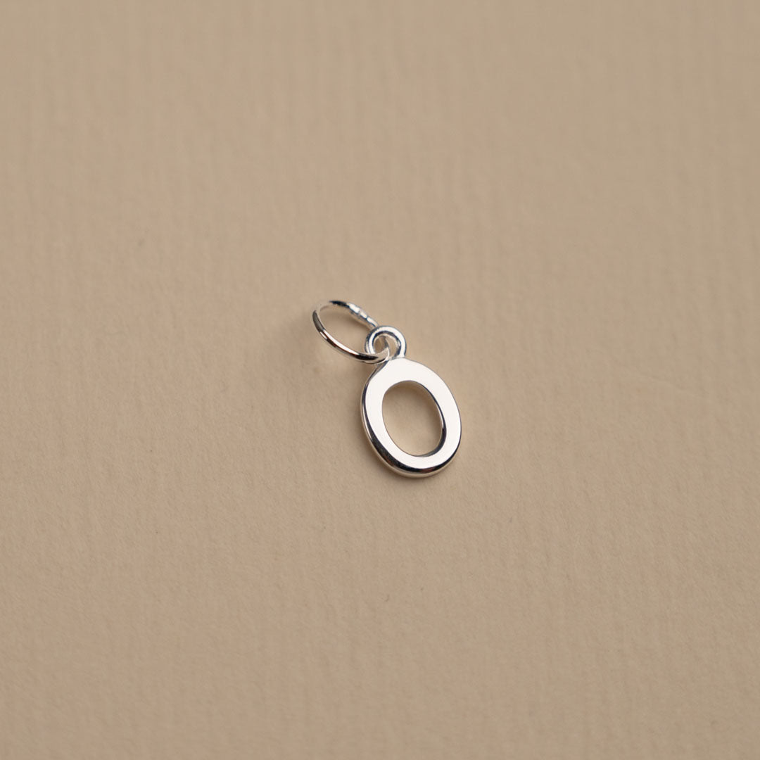 Nadia - Silver letter pendant