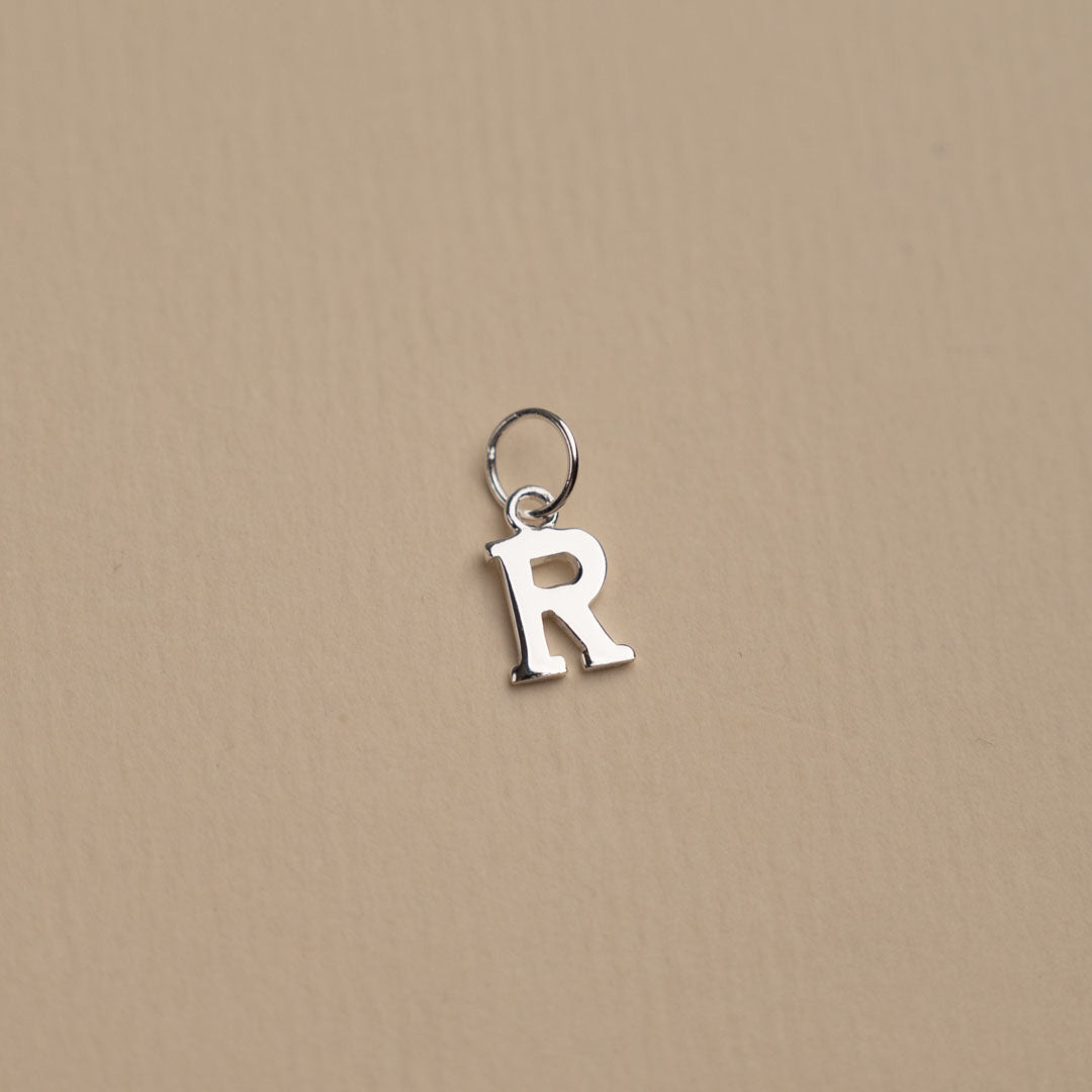 Nadia - Silver letter pendant