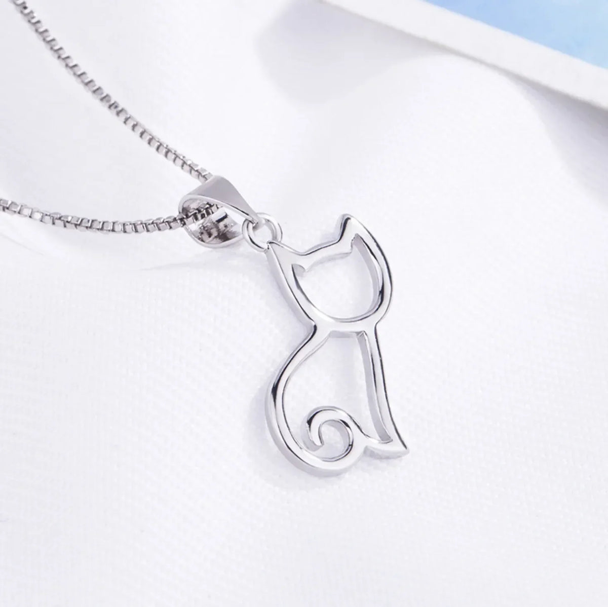 Cute cat necklace - Hollow necklace